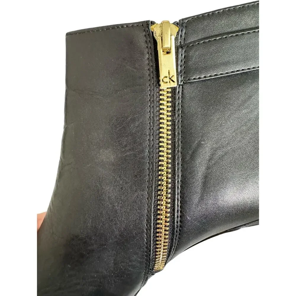 Calvin Klein Womens Jailene Dress Ankle Boots in Black Size 8 1/2‎ M